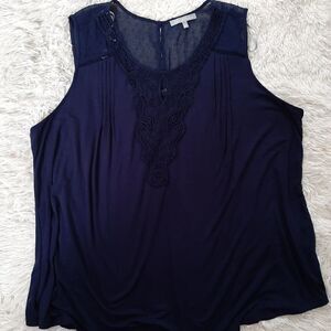 Daniel rainn sz med blue sleeveless anthropologie